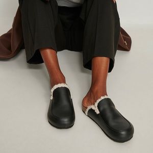 NA-KD Teddy lined loafers